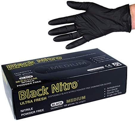 Black Disposable Nitrile Gloves product image