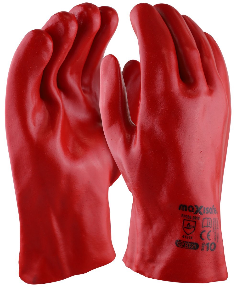 Red PVC Gauntlet - 27cm product image