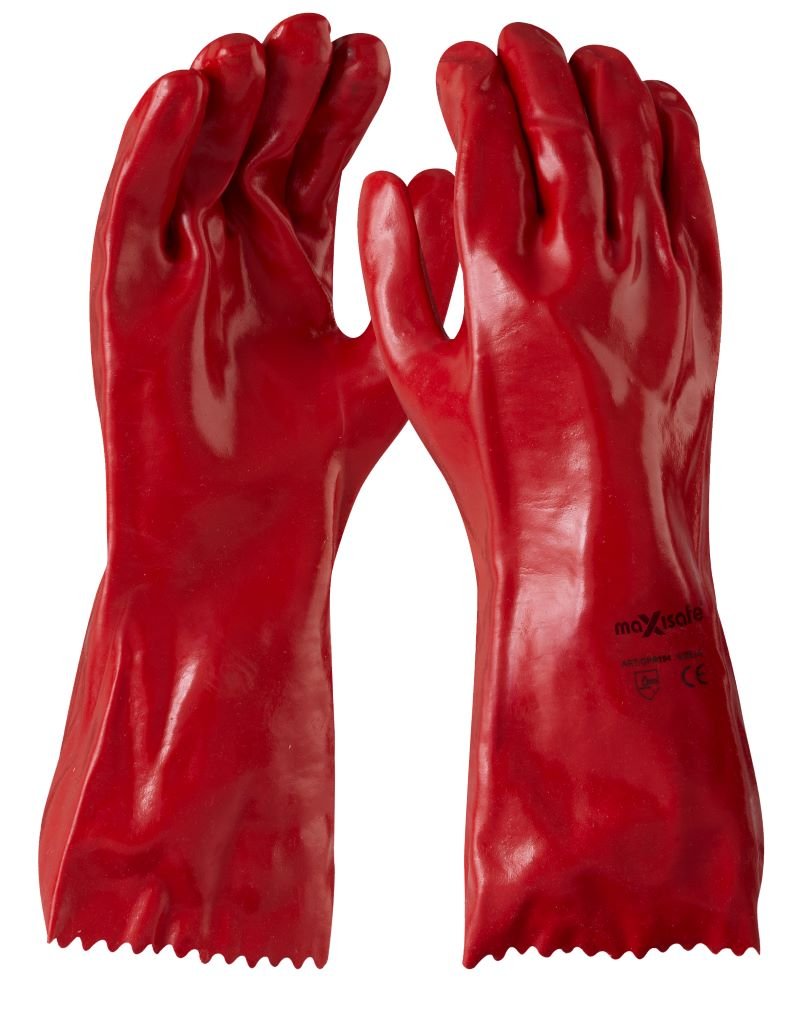 Red PVC Gauntlet - 35cm product image