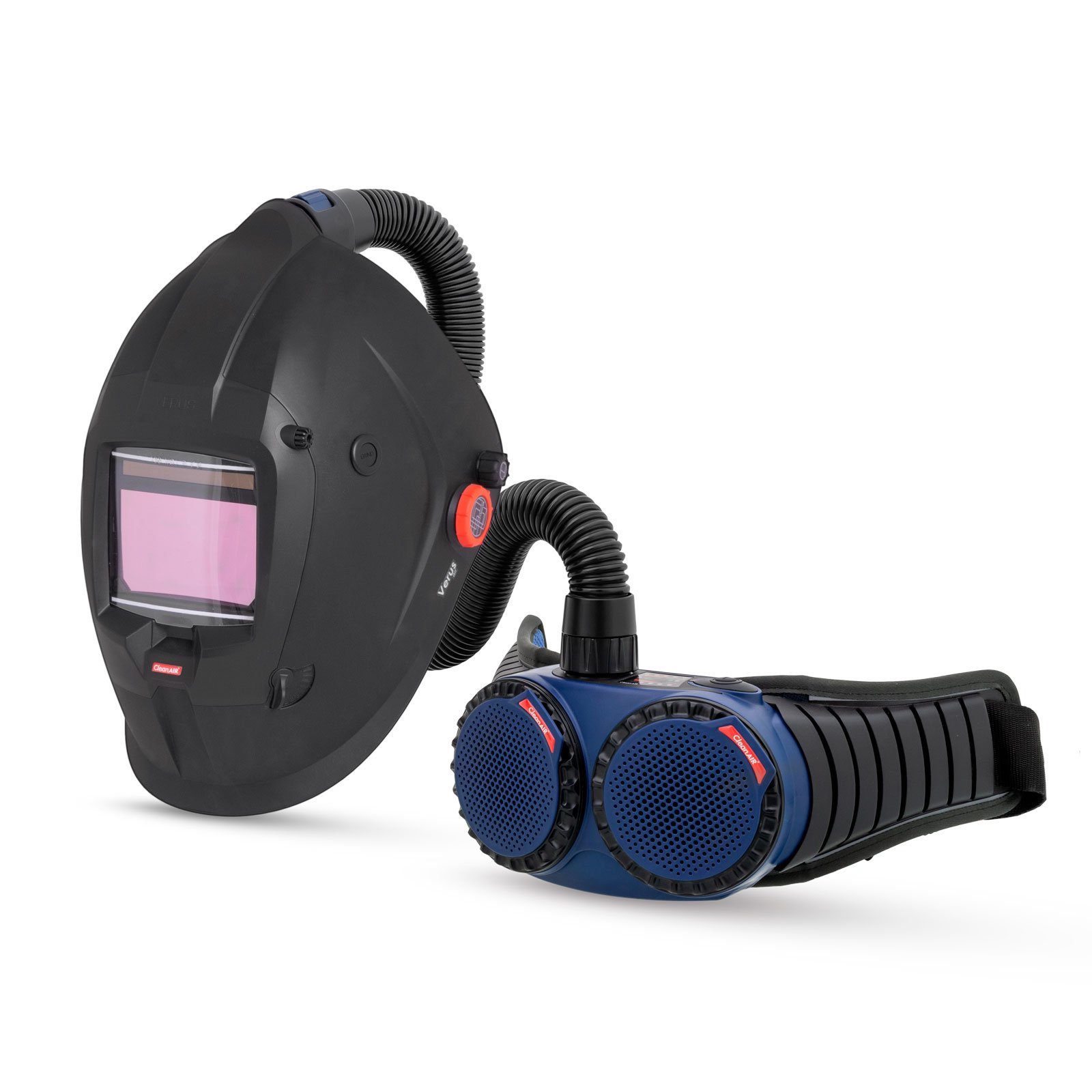 CleanAIR Verus welding helmet and AerGO PAPR kit
