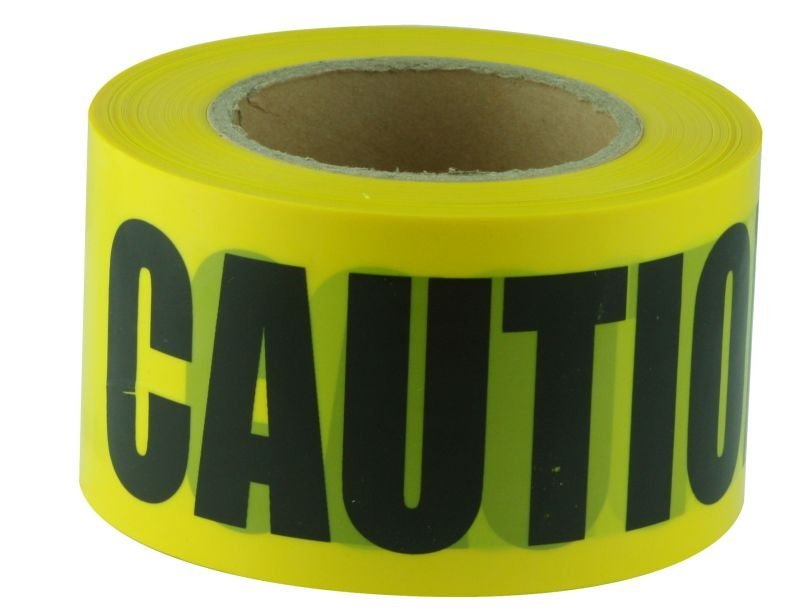 Barricade Barrier Tape Caution Black on Yellow product image