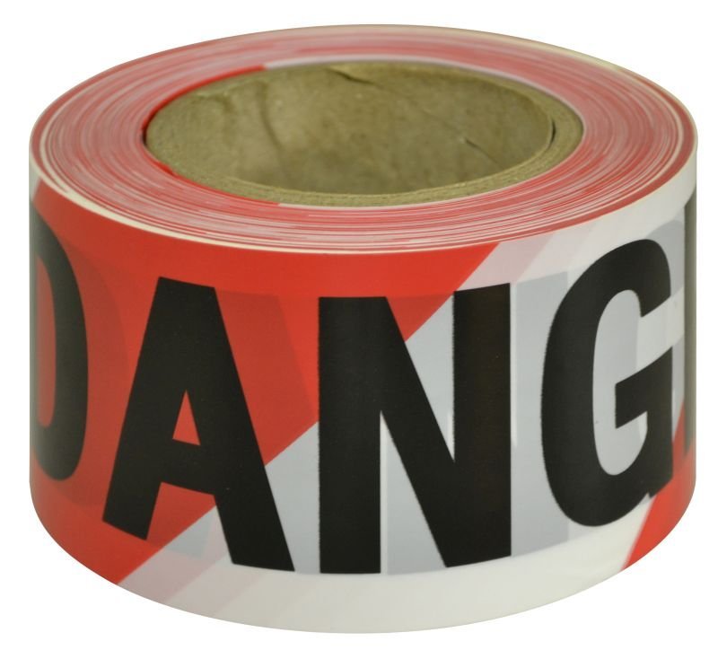 Barrier Tape Danger Black on Red White product image