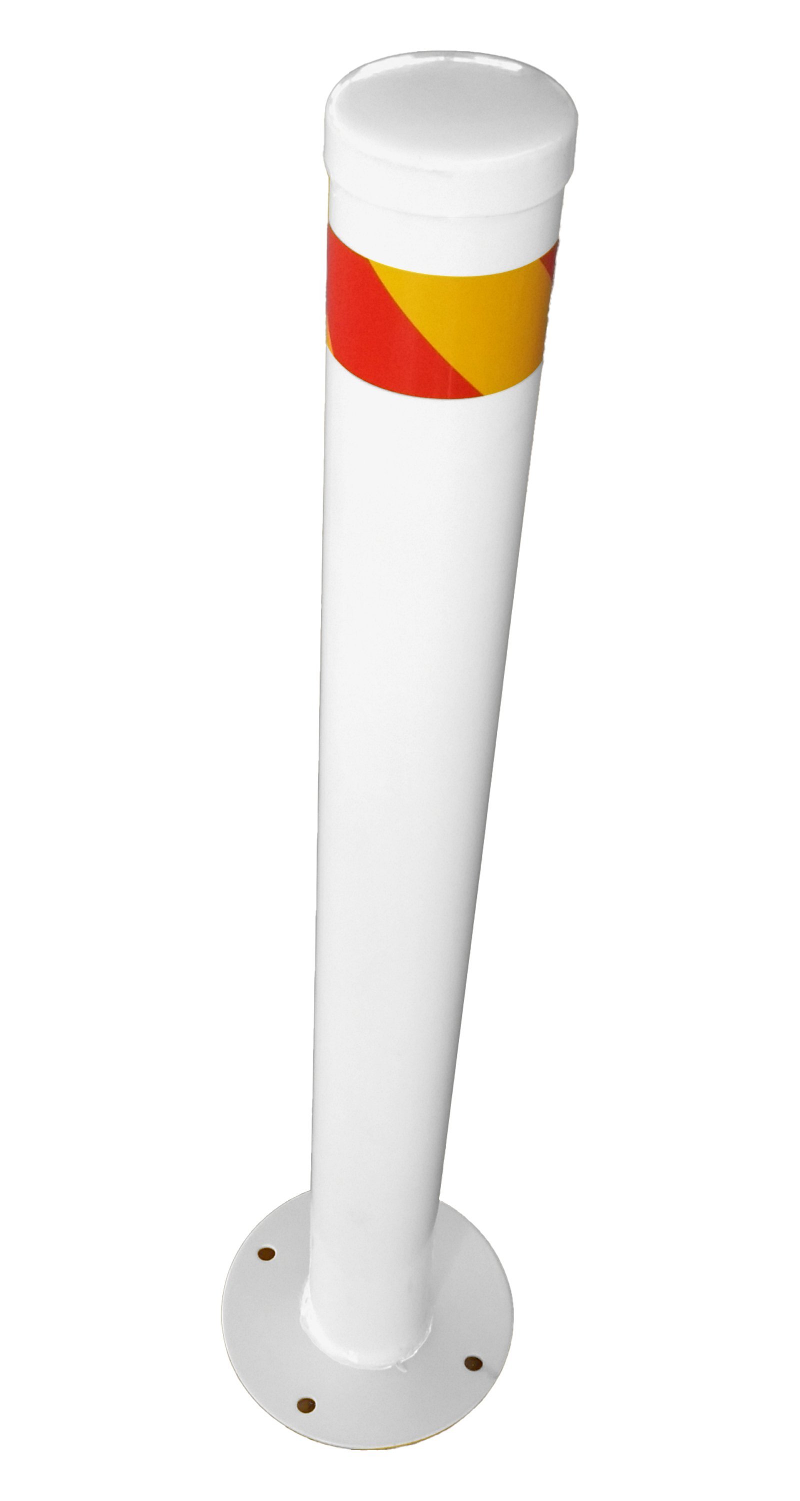 Surface Mount Steel Bollard White product image